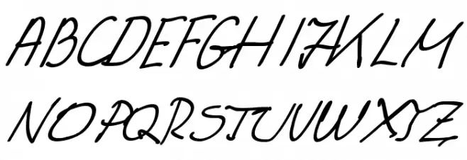 Granny's Handwriting Schriftart Groß