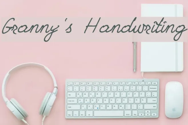 Granny's Handwriting Example 3