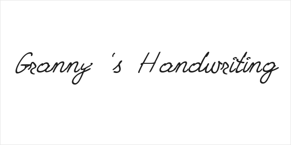 Granny's Handwriting Logo