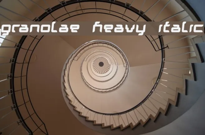 Granolae Heavy Italic Example 3