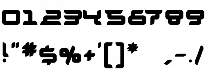 Granolae Heavy Font OTHER CHARS