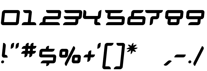 Granolae Regular Italic Font OTHER CHARS