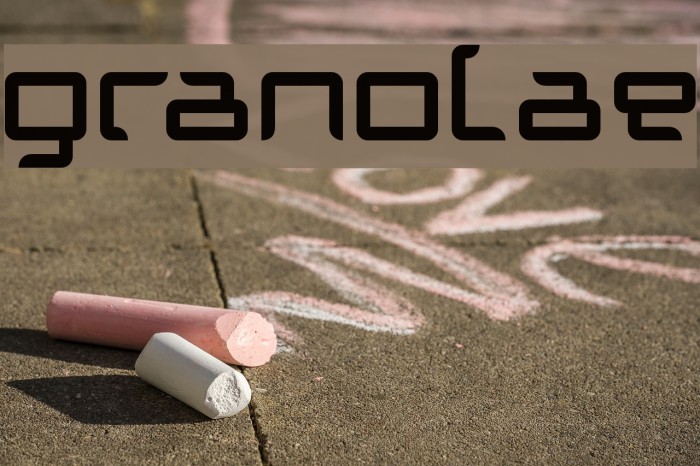 Granolae Font examples