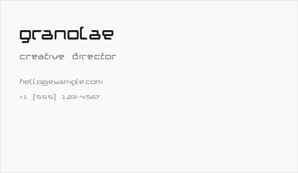 Granolae Business Card