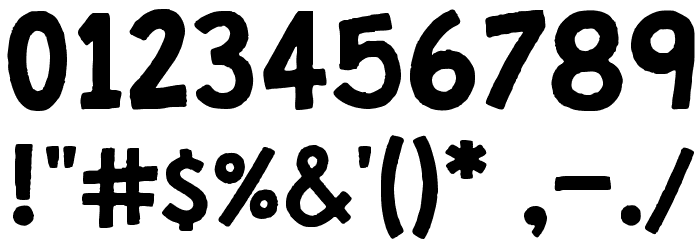 Granstander Clean Font OTHER CHARS