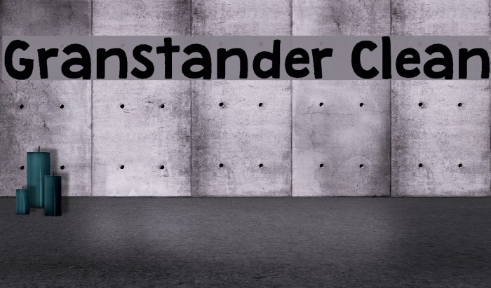 Granstander Clean Font examples
