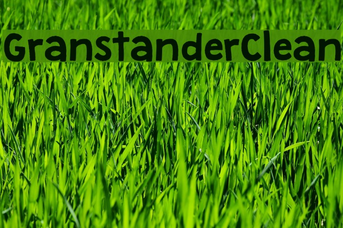 GranstanderClean Font examples