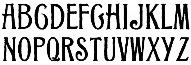 GrantRusticOpti 字体 大写
