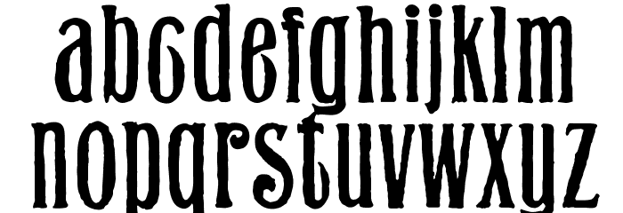GrantRusticOpti Font LOWERCASE