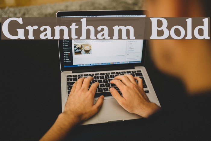 Grantham Bold Polices examples