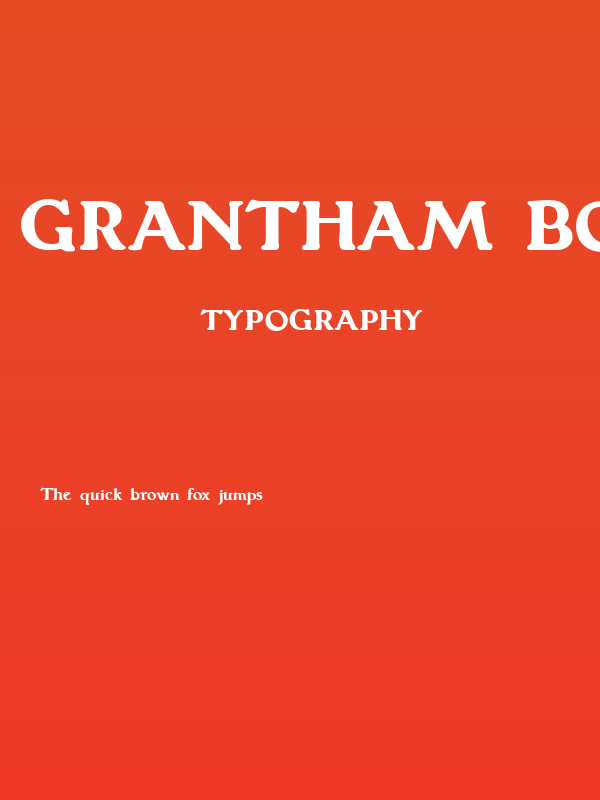 Grantham Bold Poster