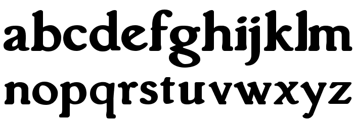 Grantham Bold Polices MINUSCULES