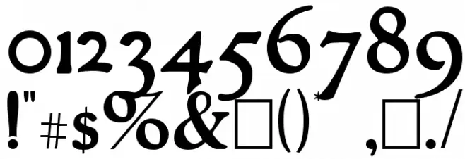 Grantham Roman Font OTHER CHARS