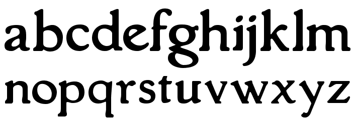 Grantham Roman Font LOWERCASE