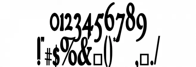 GranthamCondensed Bold Шрифта ДРУГИЕ символов