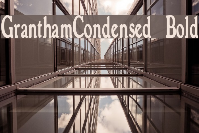 GranthamCondensed Bold Font examples