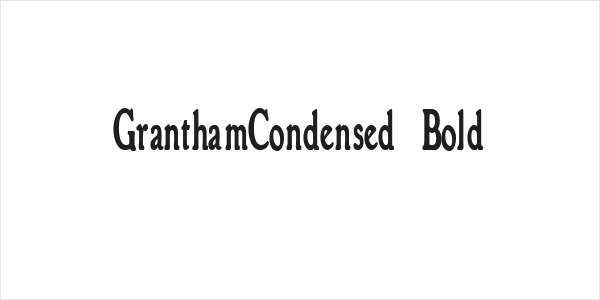 GranthamCondensed Bold Logo