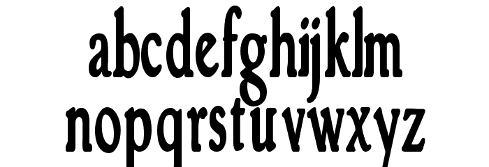 GranthamCondensed Bold Font LOWERCASE