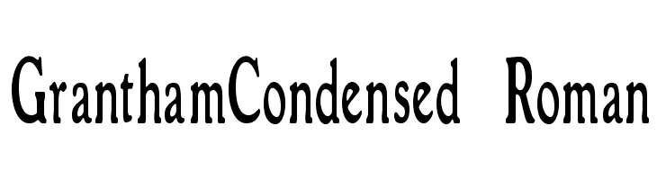 GranthamCondensed Roman  Descarca Fonturi Gratis
