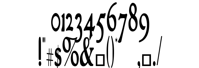 GranthamCondensed Roman Font OTHER CHARS