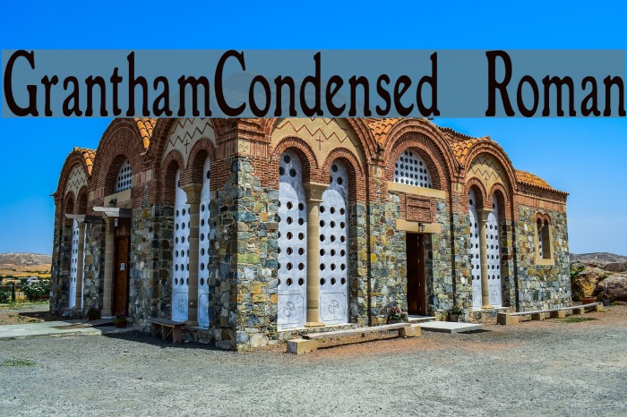 GranthamCondensed Roman Font examples