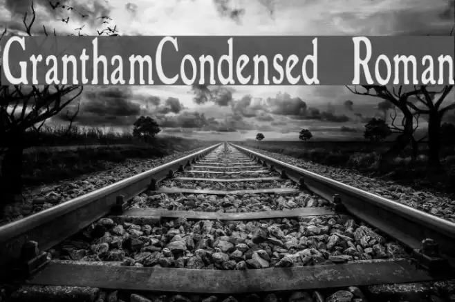 GranthamCondensed Roman フォント examples