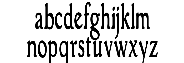 GranthamCondensed Roman Font LOWERCASE