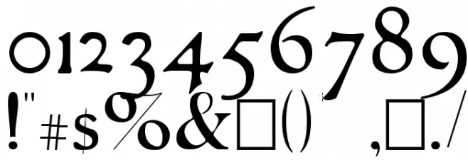 GranthamLight Шрифта ДРУГИЕ символов