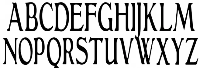 GranthamLightCondensed Schriftart Groß