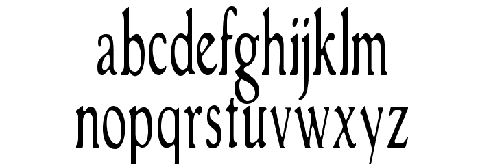 GranthamLightCondensed Font LOWERCASE