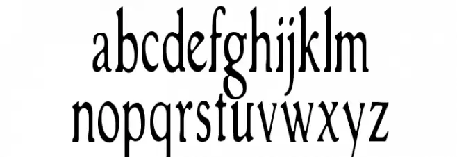 GranthamLightCondensed Font LOWERCASE