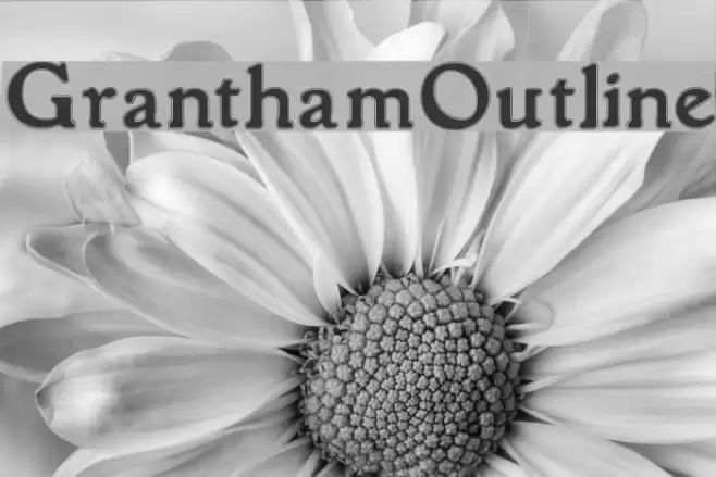 GranthamOutline Шрифта examples