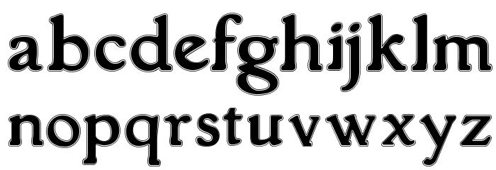 GranthamOutline Шрифта строчной
