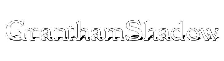 GranthamShadow  les polices de caractères gratuit tlcharger