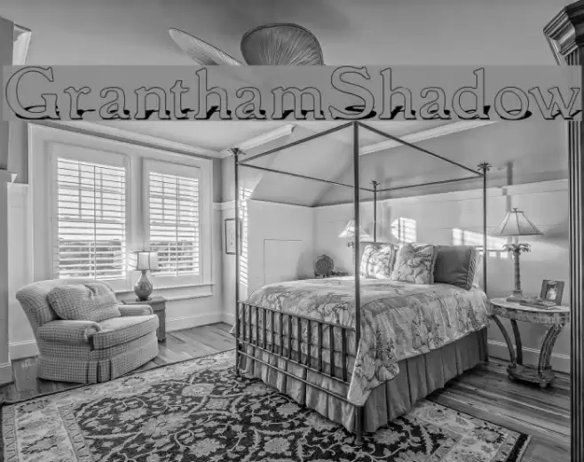 GranthamShadow Font examples