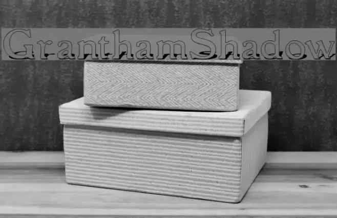 GranthamShadow Font examples