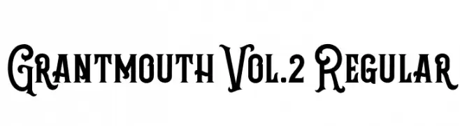 Grantmouth Vol.2 Regular  フリーフォントのダウンロード