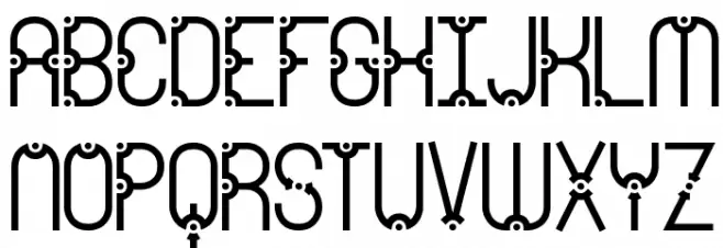 Granular BRK Font UPPERCASE