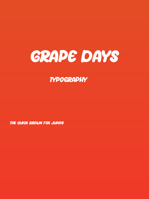 Grape Days Poster