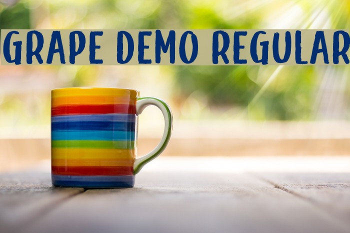 Grape Demo Regular Font examples