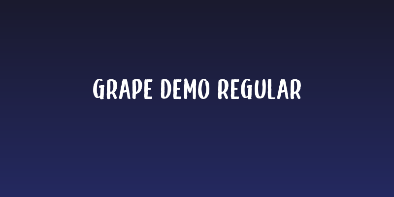 Grape Demo Regular Social Header