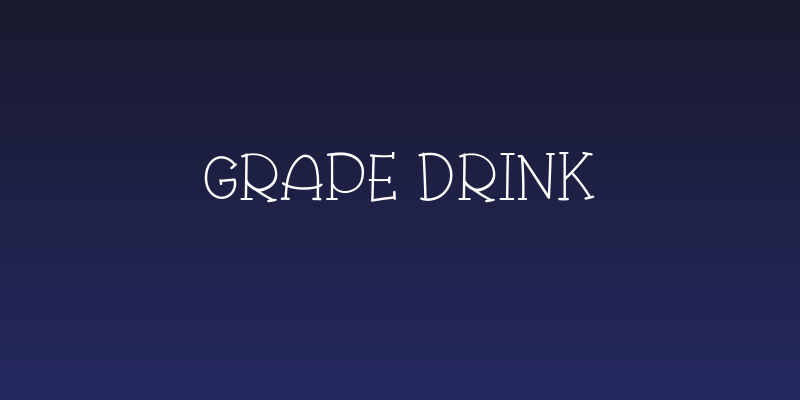 Grape Drink Social Header