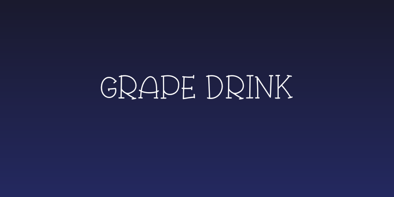 Grape Drink Social Header