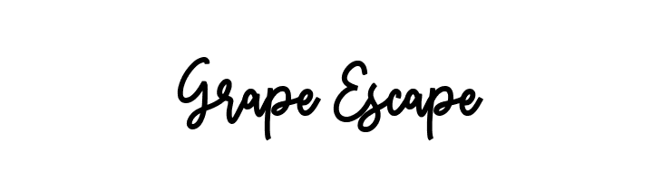 Grape Escape  baixar fontes gratis