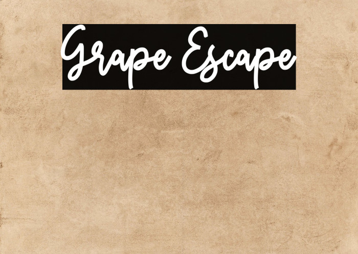 Grape Escape Example 2