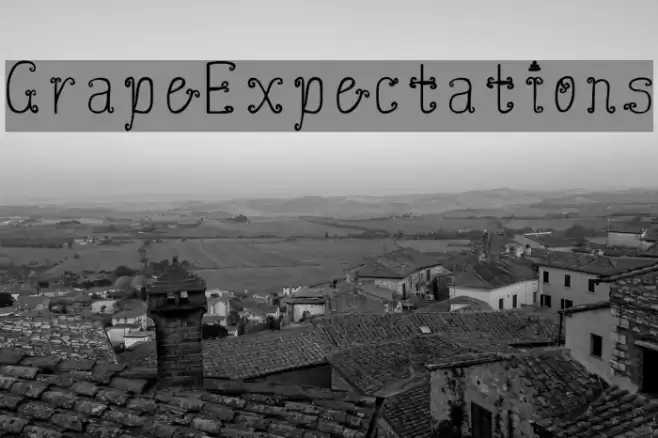 GrapeExpectations Font examples