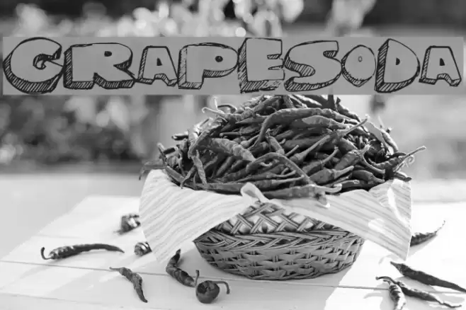 GrapeSoda Font examples