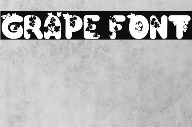 Grape Fonte examples