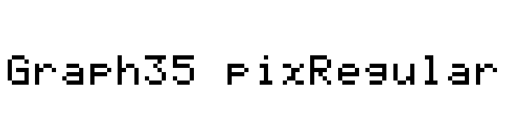 Graph 35+ pix Regular  免费字体下载