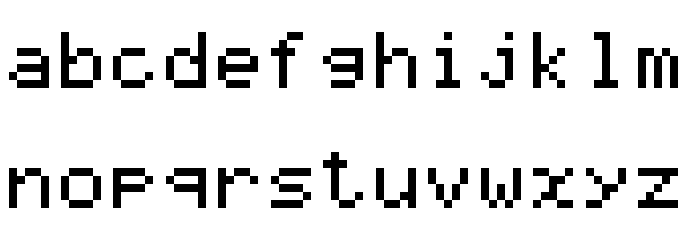 Graph 35+ pix Regular Font LOWERCASE